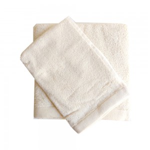 Soft Terry Bath Towels - Color Cream